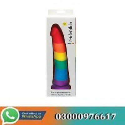 Rainbow Silicone Suction Cup Anal Dildo In Pakistan