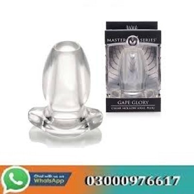 Master Series Gape Glory Clear Hollow Plug