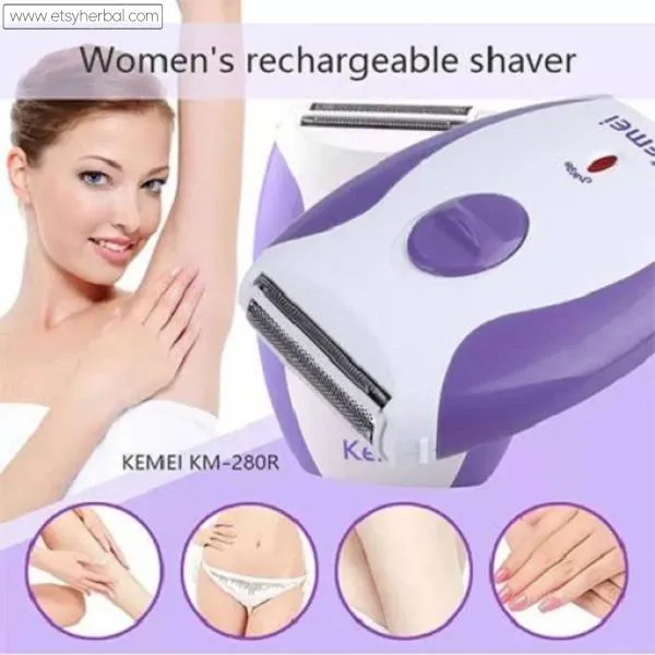 Kemei Km-280R Hair Removal Shaver For Women