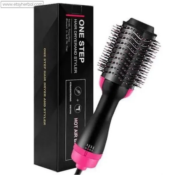 3 In 1 One Step Hair Dryer Curler With Box  