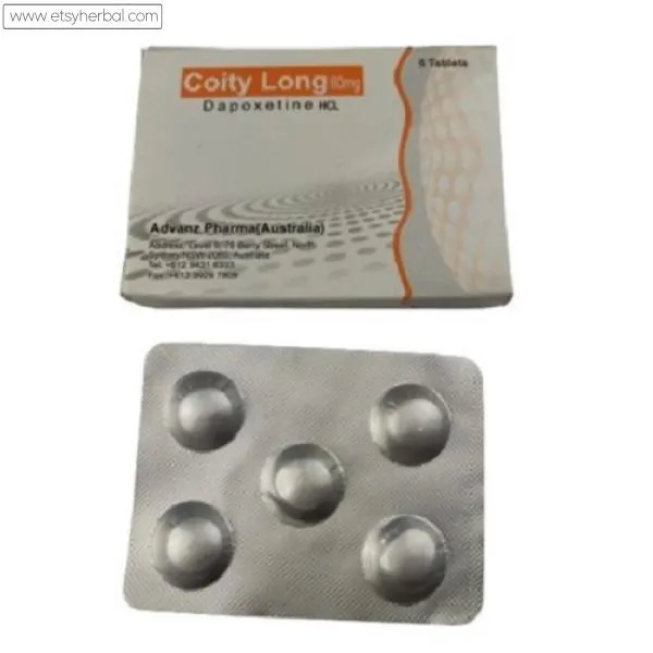 Coity Long Dapoxetine 60Mg Tablets