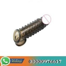Black Color Dotted Pines Sleeve Condom